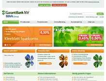 Tablet Screenshot of garantibank.de